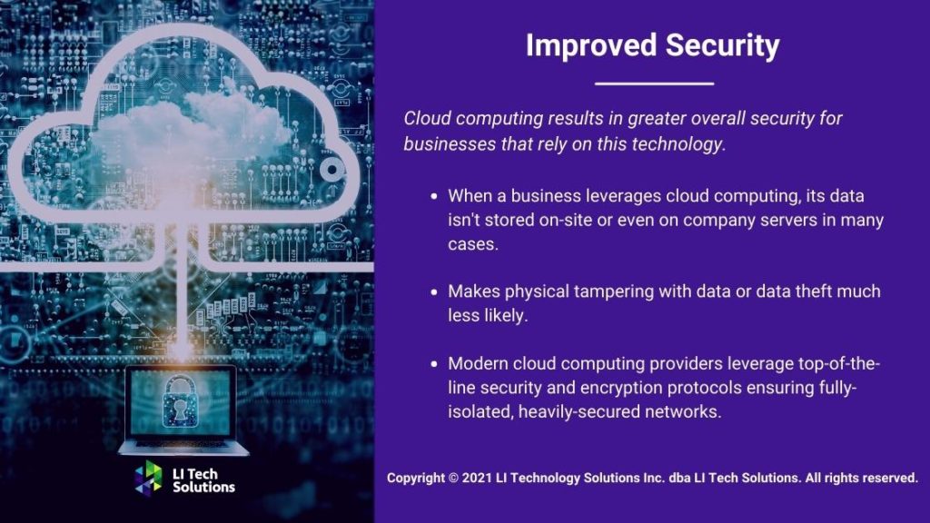 Callout 1- cloud computing concept with lock-Improved Security -