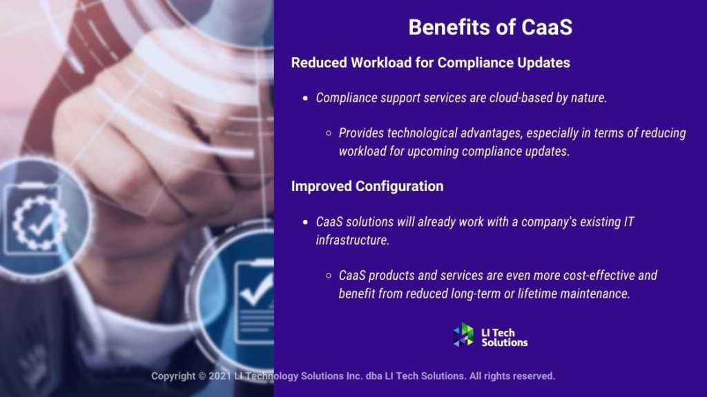 Callout 2- Benefits of CaaS- 2 benefits listed with descriptions