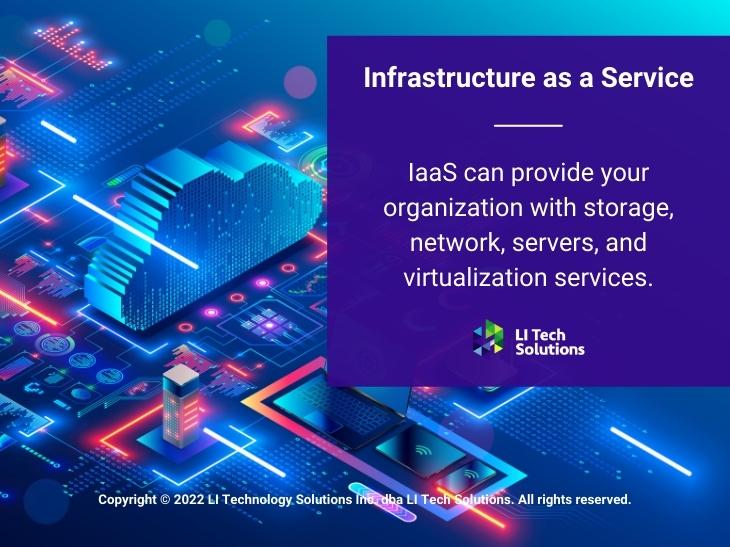 Callout 1: Cloud technology - Infrastructure as a Service - description from text