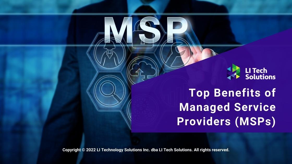 Featured-Corporate manager pushing MSP virtual touchscreen-Top Benefits of Manager Service Providers