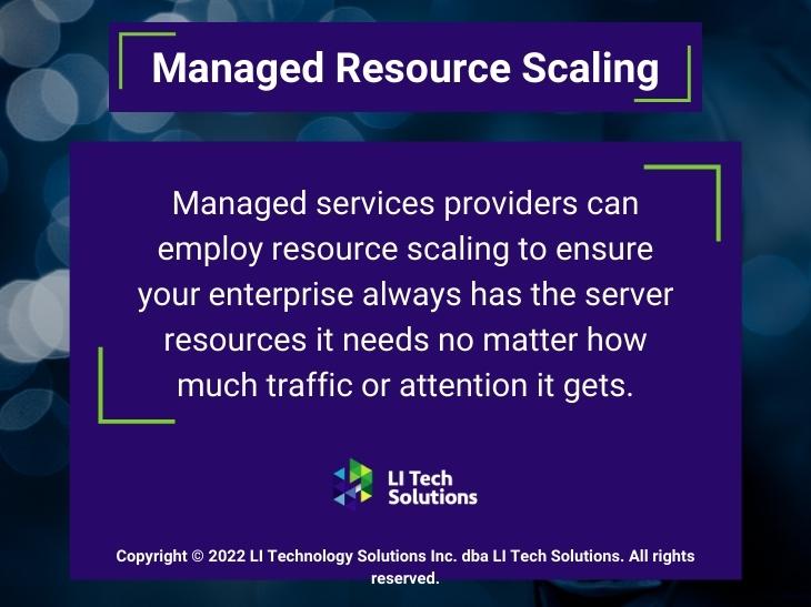 Callout 4: Managed Resource Scaling info from text