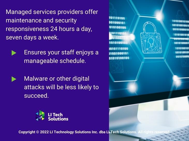 Callout 3: Cyber security concept - 2 benefits with 24/7 cyber security services