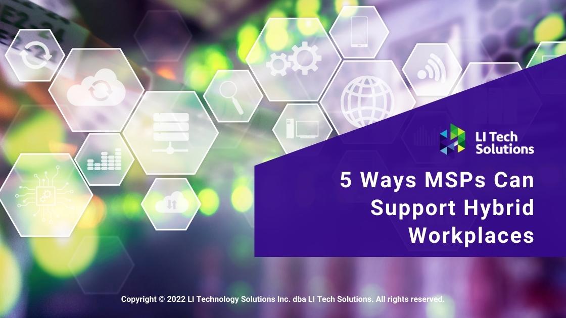 Featured: Cloud technology communication concept - 5 Ways MSPs Can Support Hybrid Workplaces