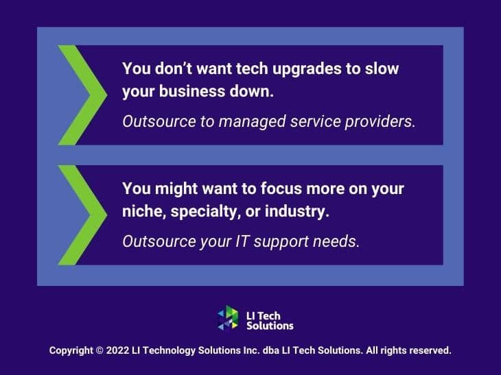 Callout 3: 2 reasons to outsource your IT support - quotes from text