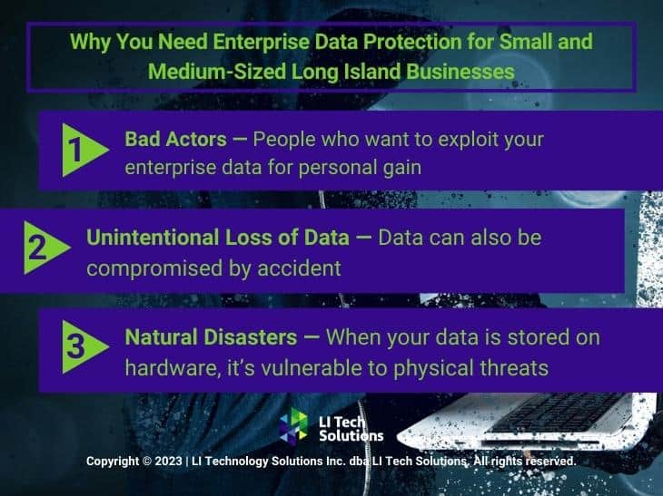 Callout 2: Why you need enterprise data protection for small and medium-sized Long Island businesses
