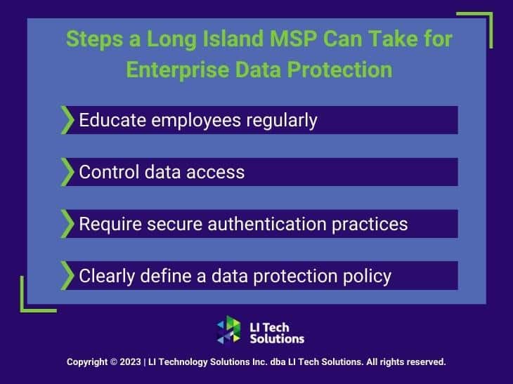 Callout 4: four steps a Long Island MSP can take for enterprise data protection