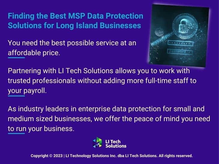 Callout 5: cybersecurity concept- find the best MSP protection solution for Long Island businesses- LI Tech Solutions