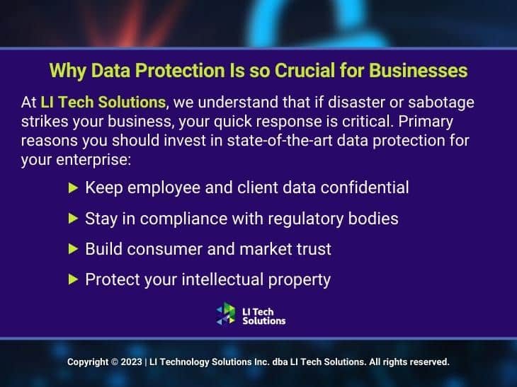 Callout 3: Why data protection is so crucial for businesses - 4 reasons listed