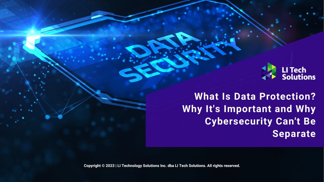 Featured: Cybersecurity data protection business technology concept- What is data protection? Why it's important and why cybersecurity can't be separated.