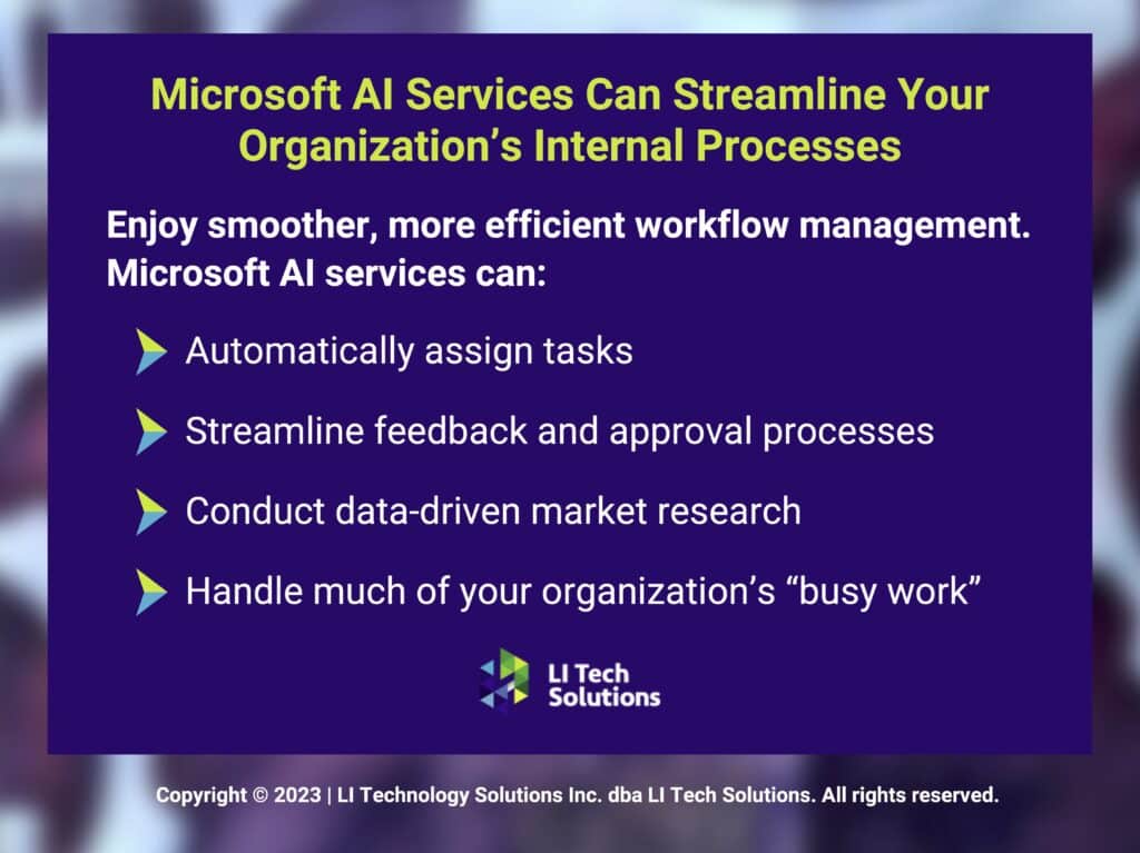 Callout 3: Four ways Microsoft AI services streamline organization's internal processes