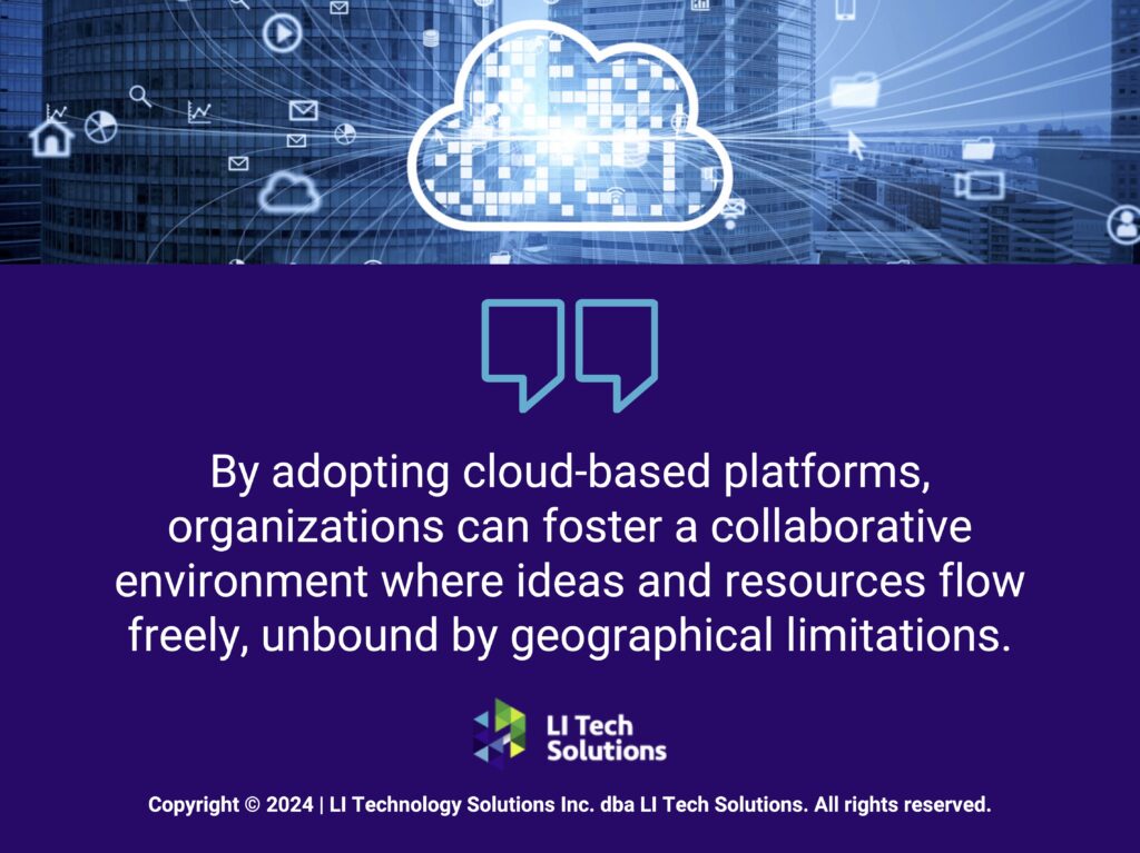 Callout 1: Cloud computing concept- Quote from text about organizations using cloud-based platforms