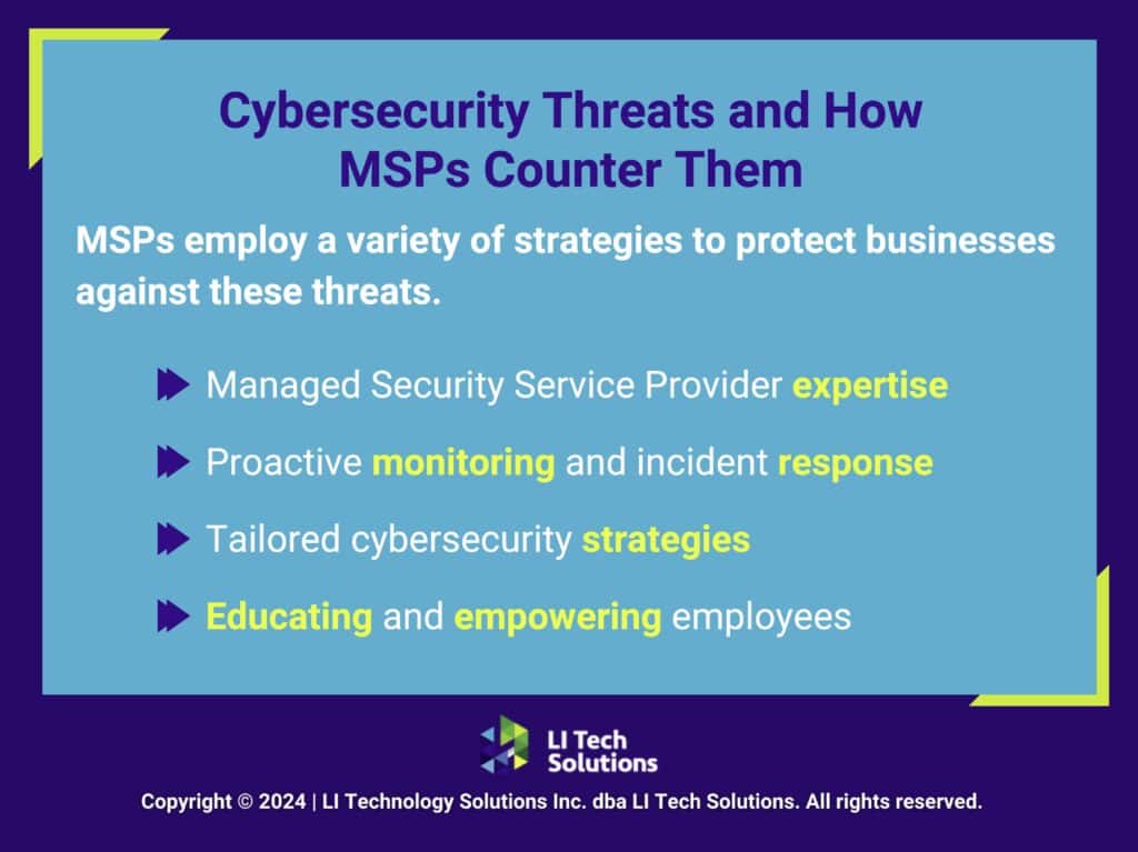 Callout 3: Cybersecurity threats and how MSP[s counter them- four strategies