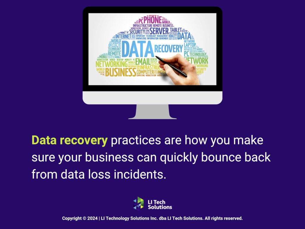 Callout 2: Data recovery word cloud concept- data recovery practices fact