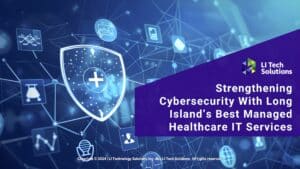 Featured: Digital healthcare security with medical icons- Strengthening cybersecurity with Longs Island's best managed healthcare IT services