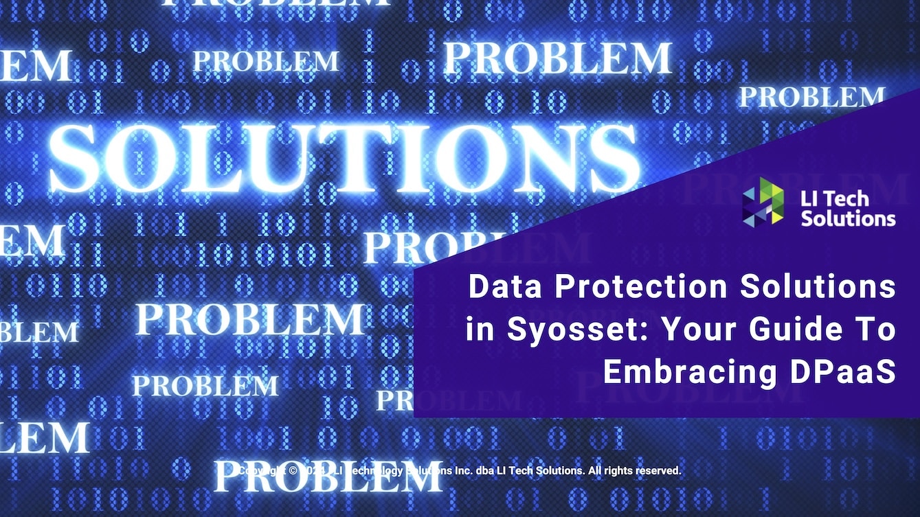 Featured: Solutions concept on digital background- Data protection solutions in Syosset: your guide to embracing DPaaS