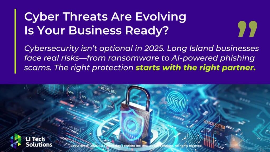 Glowing padlock surrounded by digital circuit patterns- Cyber threats are evolving- cybersecurity isn't optional in 2025.