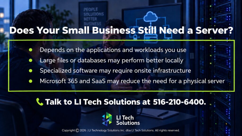 Four considerations listed: does your small business still need a server?